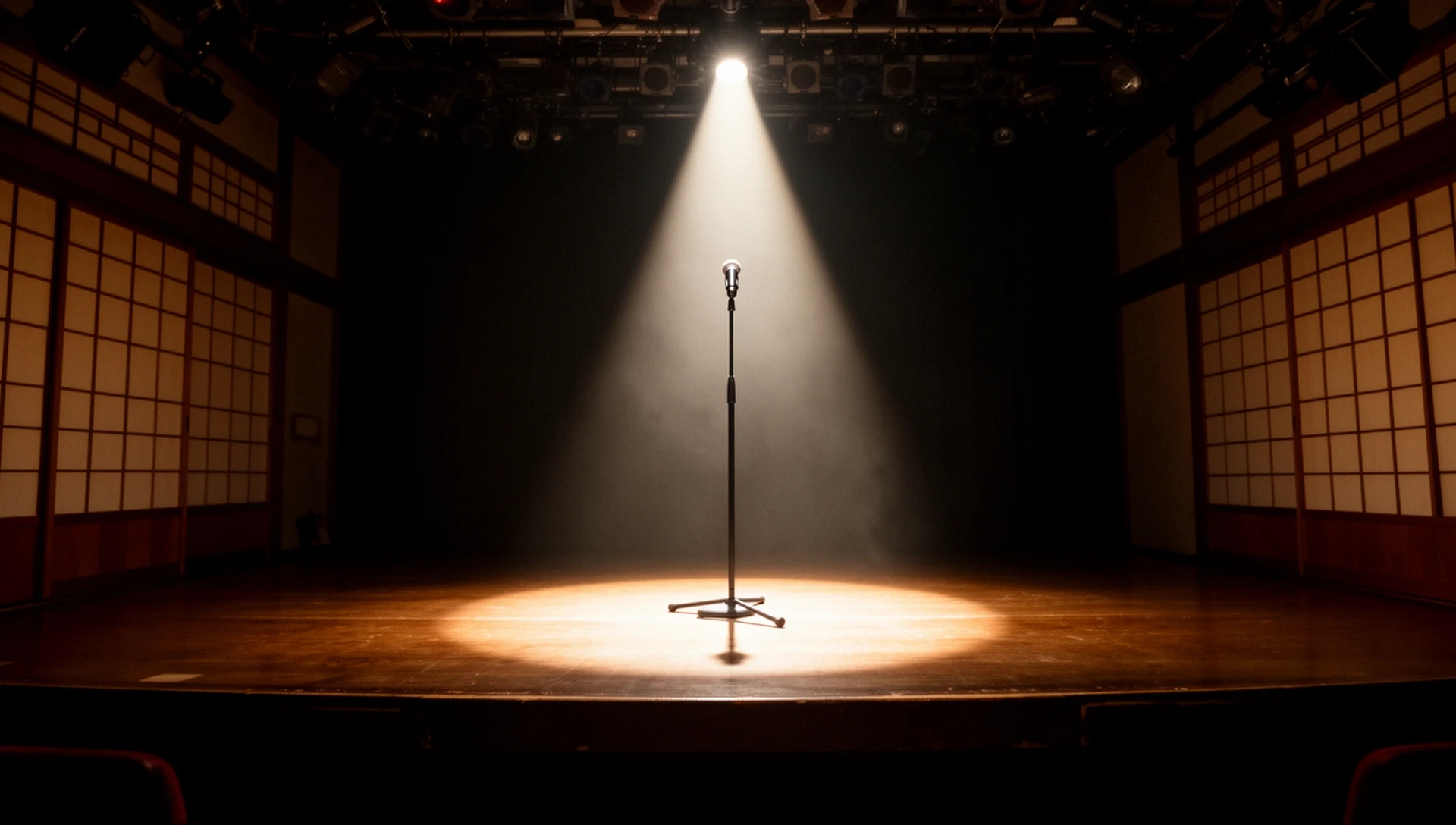 スタンダップコメディのステージ